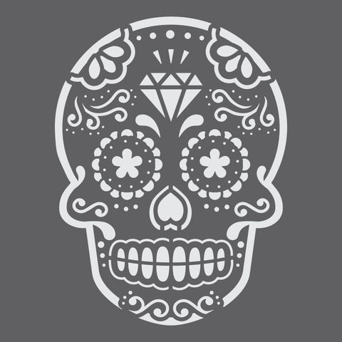 Sugar Skull Mini Craft Stencil