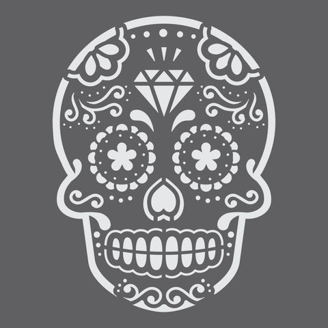 Sugar Skull Mini Craft Stencil