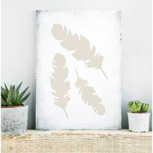 Feathers Craft Stencil