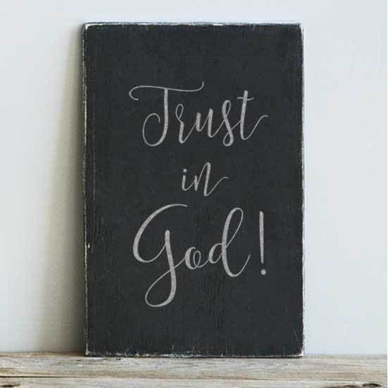 Trust in God Craft Stencil