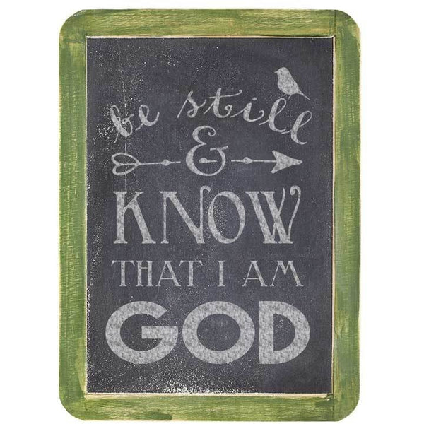 Be Still and Know that I am God Craft Stencil