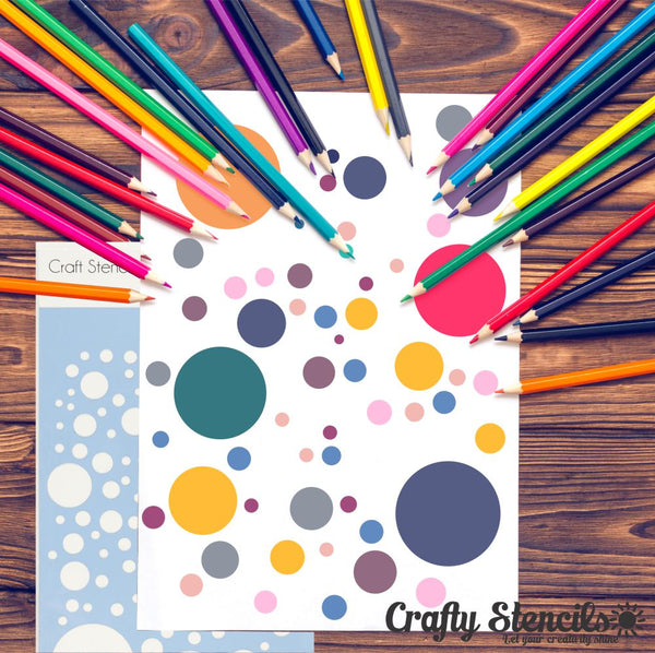 Bubbles Craft Stencil