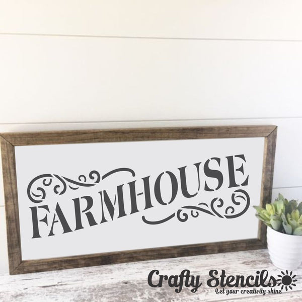 Farmhouse Sign Craft Stencil