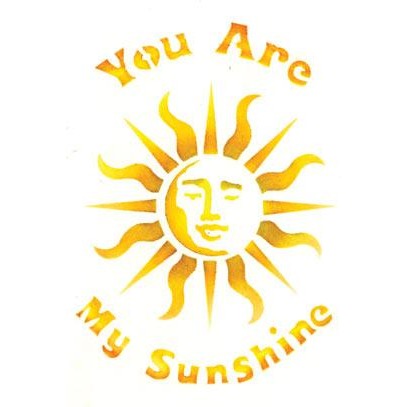 Sunshine Greeting Card Craft Stencil